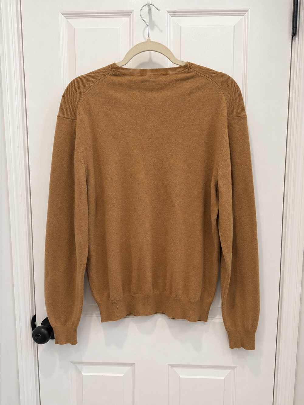 Polo Ralph Lauren Men’s Pima Cotton V-Neck Sweater Camel Brown L - Picture 4 of 6